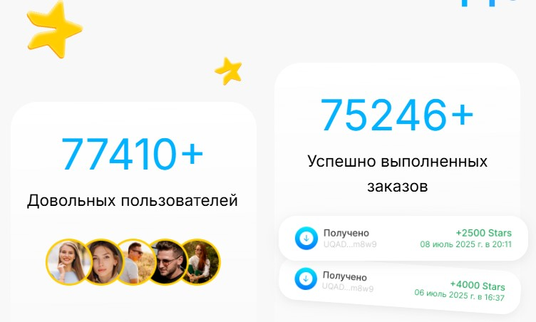 купить звезды телеграм