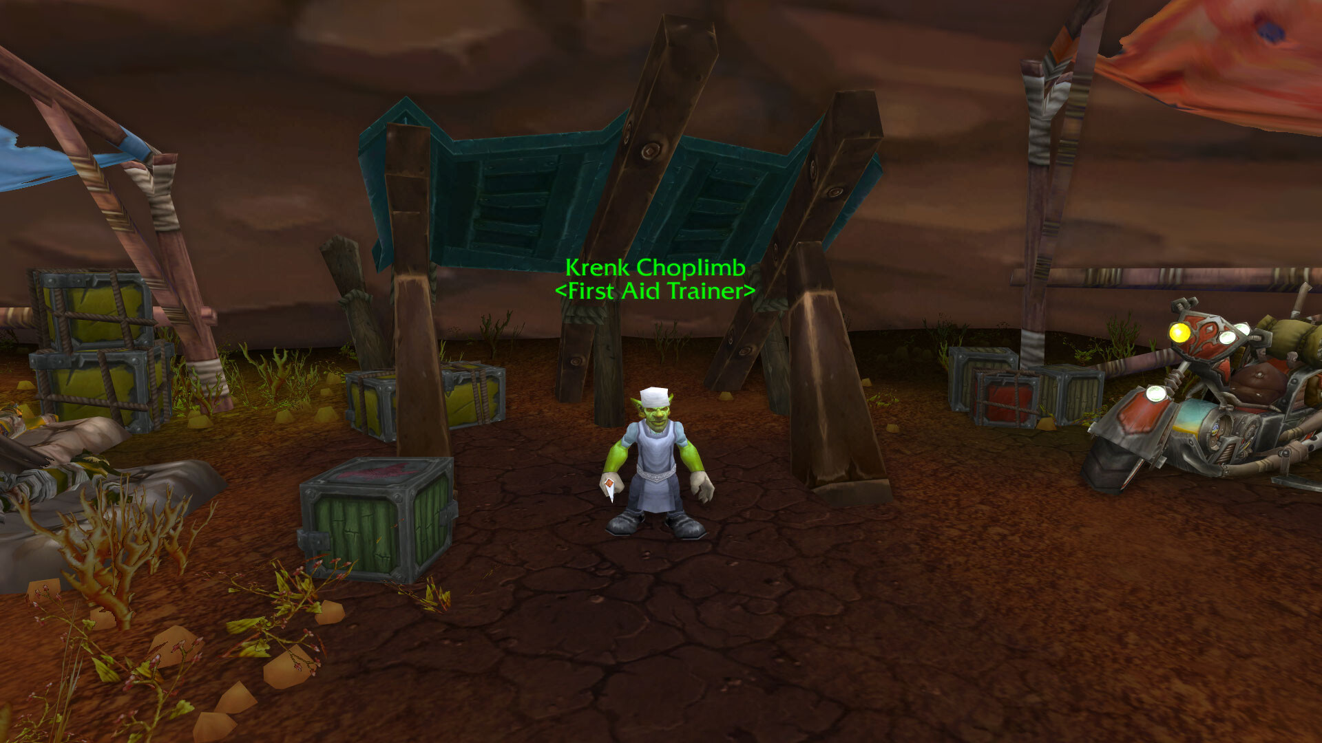 mists of pandaria first aid trainer krenk choplimb orgrimmar