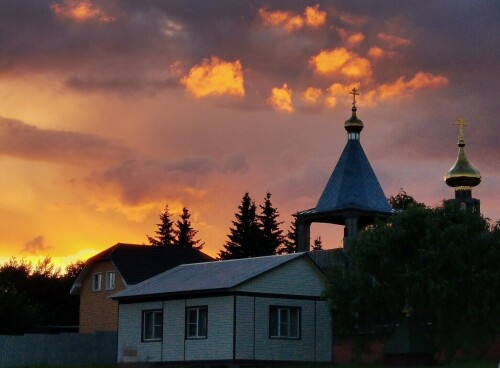 На закате